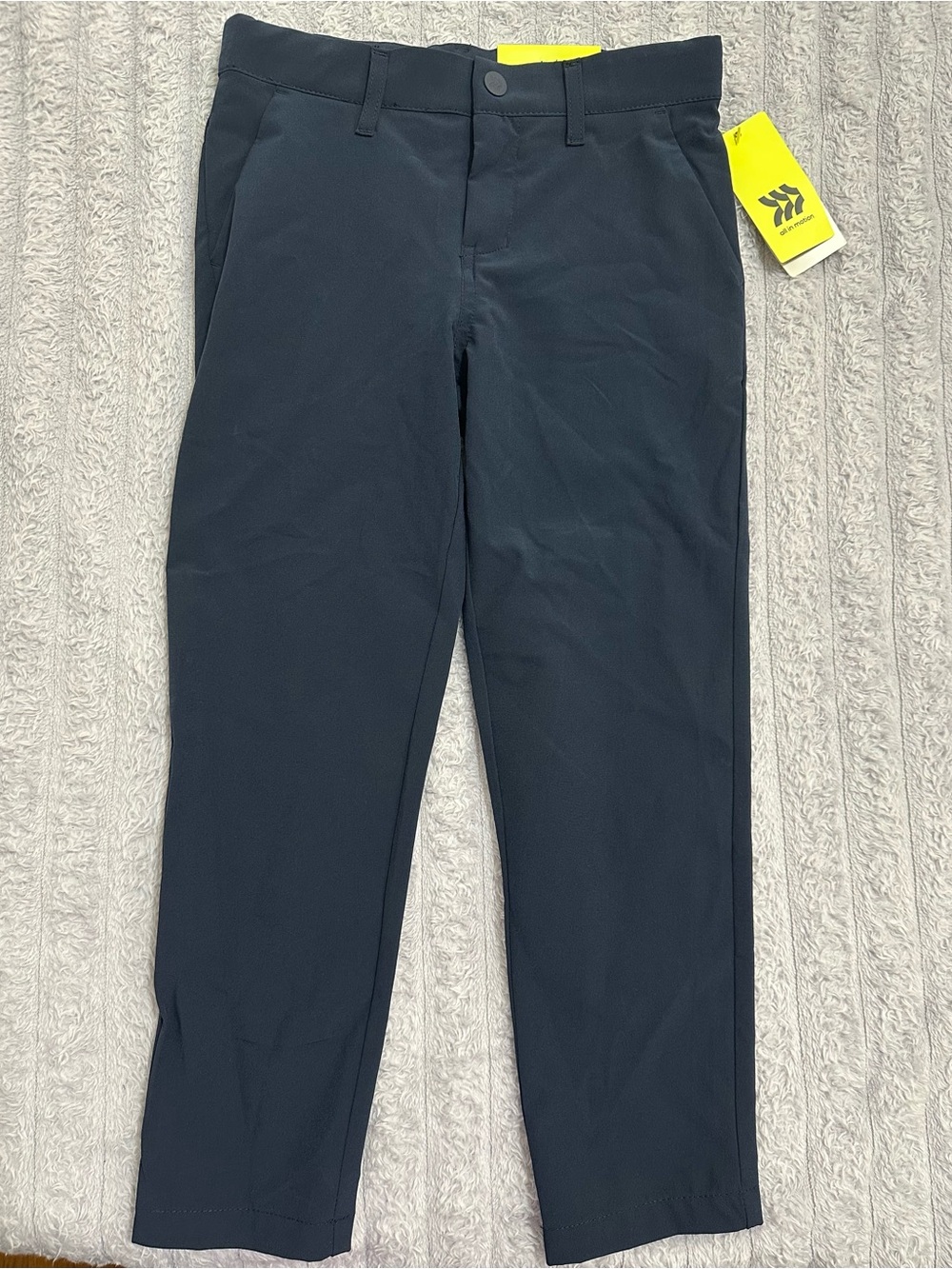 All in Motion Boys’ Uniform Pants — Navy Blue — Size 6 — New with Tags